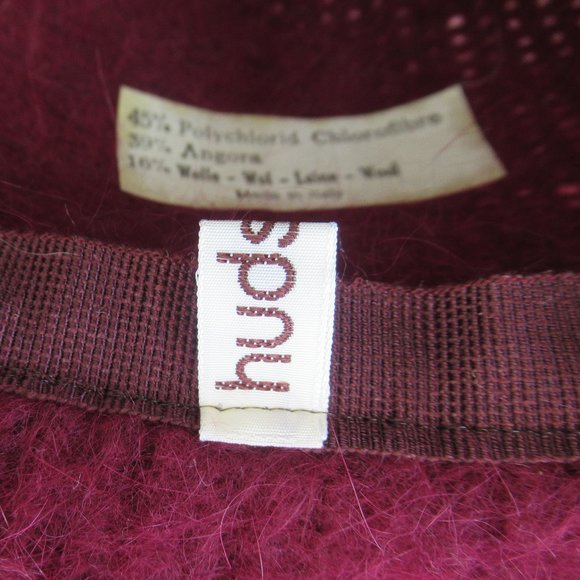 VTG Hudson's Hat Women’s Angora Wool Hat, Very Warm Sz S/M 21.5" Circumference - Picture 9 of 10
